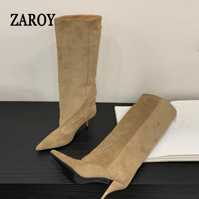 Knee High Boots Women - ZAROY Kozaki damskie do kolan, zimowe